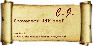 Chovanecz József névjegykártya